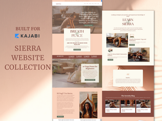 Sierra Collection - Boho Chic Kajabi Website Template