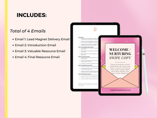 Welcome / Nurturing Sequence Email Swipe Copy