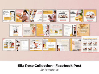 Ella Rose Collection Facebook Post Canva Templates