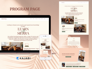 Sierra Collection Website - Boho Chic Kajabi Website Template