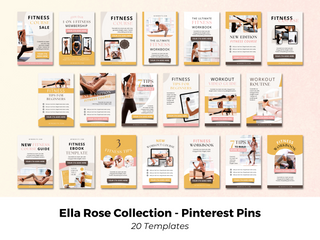Ella Rose Collection Pinterest Pin Canva Templates