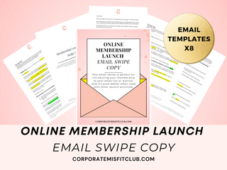 Online Membership Launch Email Swipe Copy